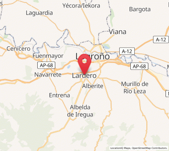 Map of Lardero, La Rioja
