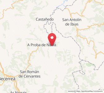 Map of Largentes, Galicia