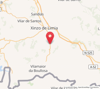 Map of Laroá, Galicia