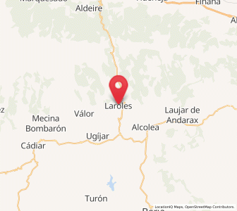 Map of Laroles, Andalusia