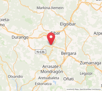 Map of Larragibel, Basque Country