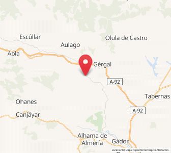Map of Las Alcubillas Altas, Andalusia