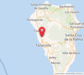 Map of Las Cabezadas, Canary Islands