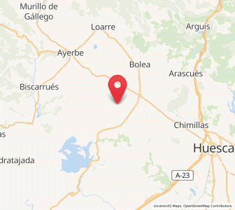 Map of Las Casas de Nuevo, Aragon