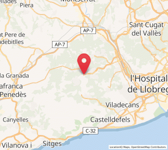Map of Las Casetas d'en Montaner, Catalonia