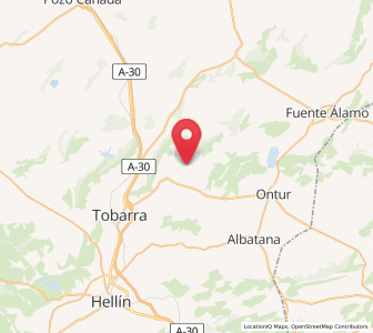 Map of Las Chozas, Castille-La Mancha
