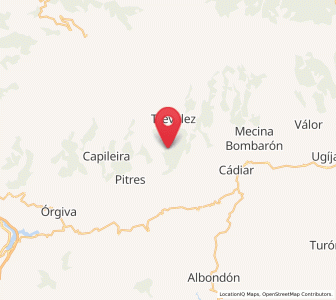 Map of Las Fuentezuelas, Andalusia