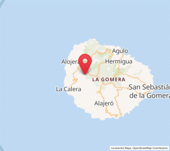 Map of Las Hayas, Canary Islands