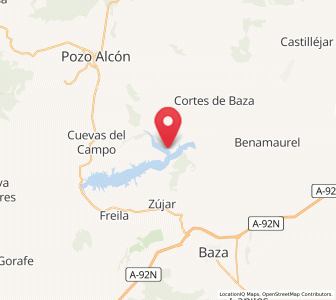 Map of Las Juntas, Andalusia