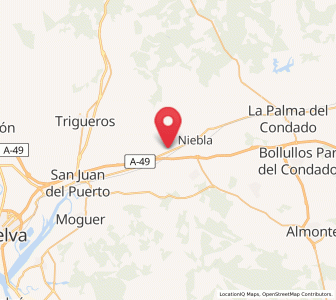 Map of Las Mallas, Andalusia