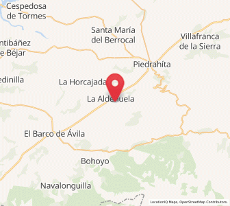Map of Las Navas, Castille and León