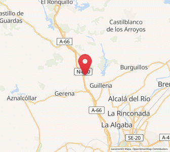 Map of Las Pajanosas, Andalusia