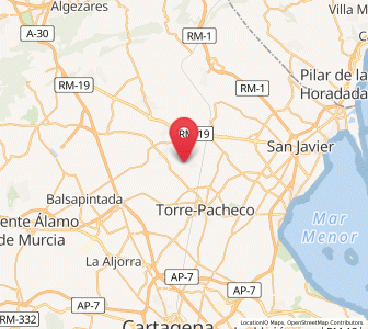 Map of Las Pedreñas, Murcia