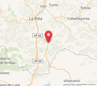 Map of Las Puentes, Asturias