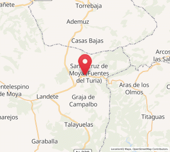 Map of Las Rinconadas, Castille-La Mancha