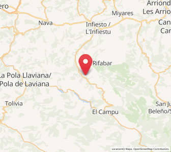 Map of Las Tablas, Asturias
