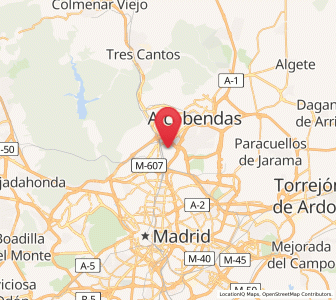 Map of Las Tablas, Madrid