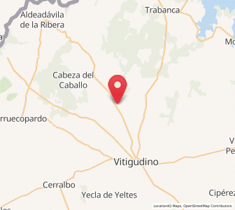 Map of Las Uces, Castille and León