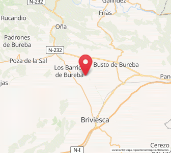 Map of Las Vesgas, Castille and León