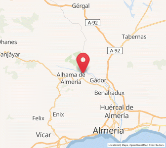 Map of Las Yeseras de Galáchar, Andalusia