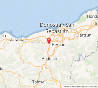 Map of Lasarte, Basque Country