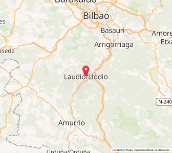 Map of Laudio / Llodio, Basque Country