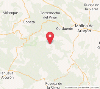 Map of Lebrancón, Castille-La Mancha