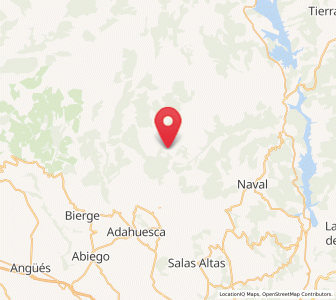 Map of Lecina, Aragon