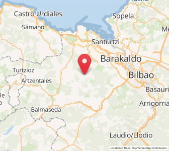Map of Ledo, Basque Country