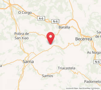 Map of Leirado, Galicia