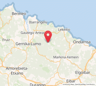 Map of Lekerika, Basque Country