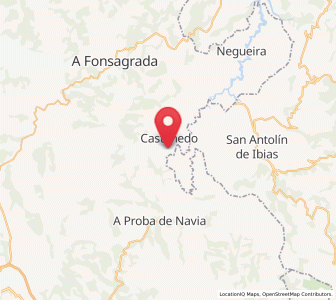 Map of Lencias, Galicia