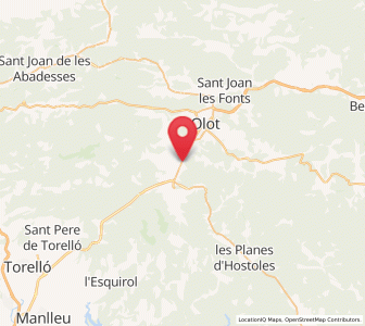 Map of les Preses, Catalonia