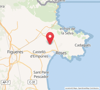 Map of les Torroelles, Catalonia