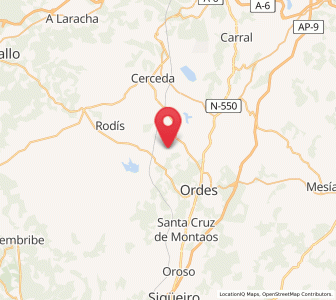 Map of Lesta, Galicia