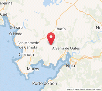 Map of Lestayo, Galicia