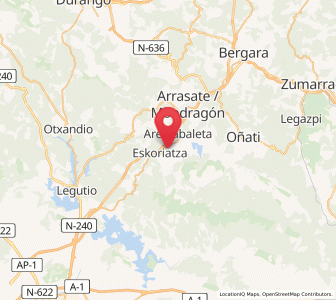 Map of Lete, Basque Country