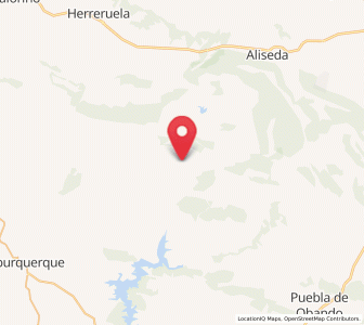 Map of Liebres, Extremadura