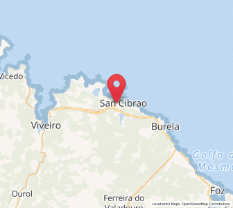 Map of Lieiro, Galicia