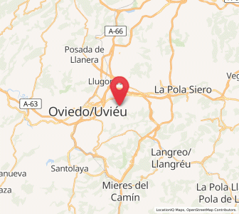 Map of Limanes, Asturias