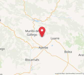 Map of Linás de Marcuello, Aragon