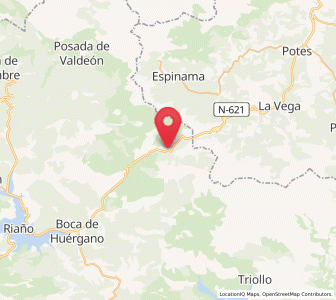 Map of Llánaves de la Reina, Castille and León