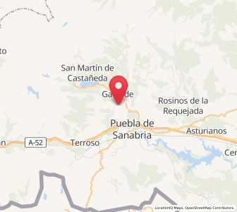 Map of Llanes, Castille and León