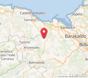 Map of Llano, Basque Country