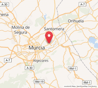 Map of Llano de Brujas, Murcia