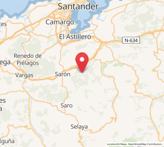 Map of Llanos, Cantabria