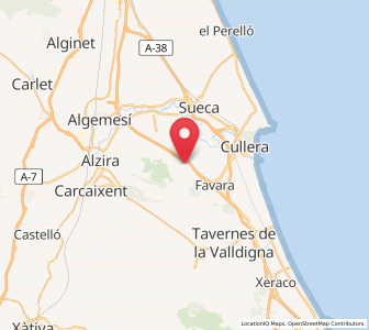 Map of Llaurí, Valencia
