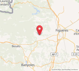 Map of Llavanera, Catalonia