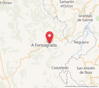 Map of Llencias, Galicia