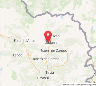 Map of Lleret, Catalonia